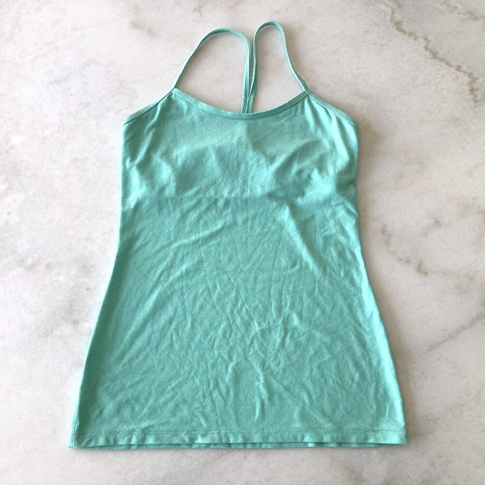 Lululemon Power Y Tank (mint green / light green) size 6